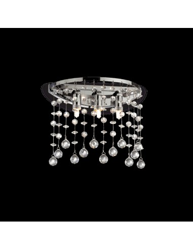 MOONLIGHT LAMPADA A PARETE CROMATO CON CRISTALLI