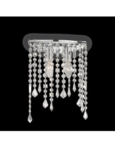 RAIN  APPLIQUE CON CRISTALLI CROMO 2X40W E14/240V
