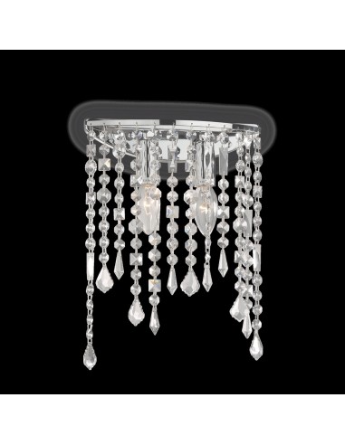 RAIN  APPLIQUE CON CRISTALLI CROMO 2X40W E14/240V