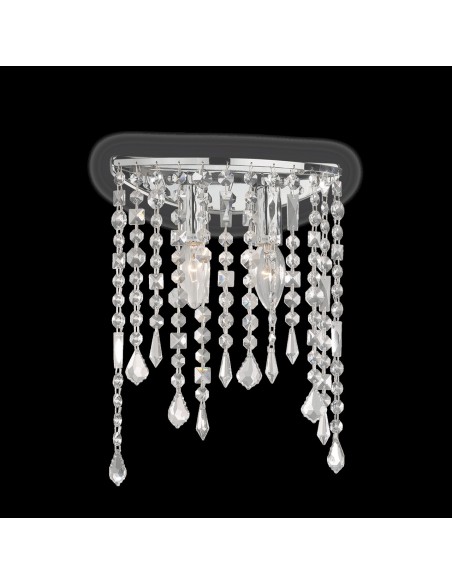 RAIN  APPLIQUE CON CRISTALLI CROMO 2X40W E14/240V