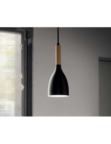 MANHATTAN LAMPADA SOSPESA NERA ATTACCO E27