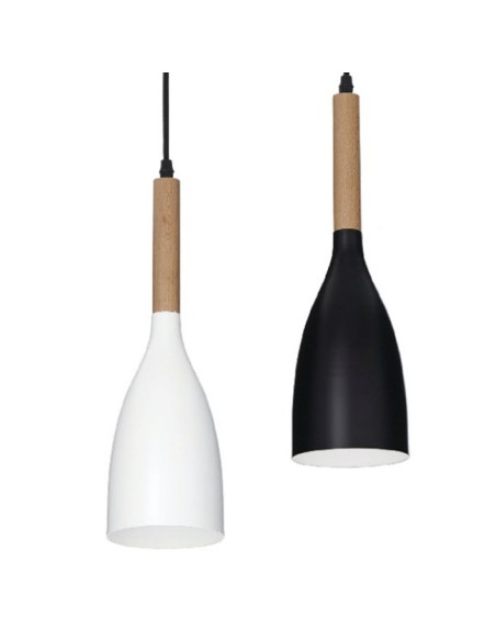 MANHATTAN LAMPADA SOSPESA NERA ATTACCO E27