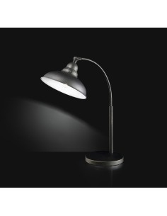 LAMPADA LUMETTO DA TAVOLO IN VERNICIATO NERO ANTIC ATO