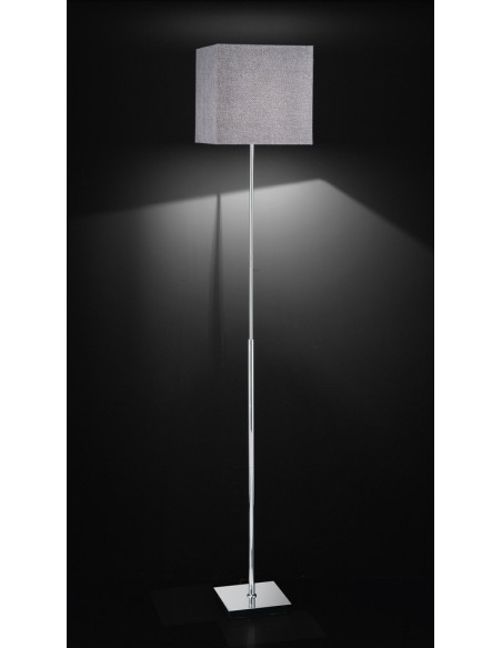 PIANTANA CROMO CON PARALUME IN TESSUTO NERO NERO      TESSUTO