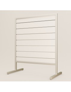 GONDOLA BIFACCIALE ALLUMINIO DOGATA BIANCO 120 CMX h.150 cm