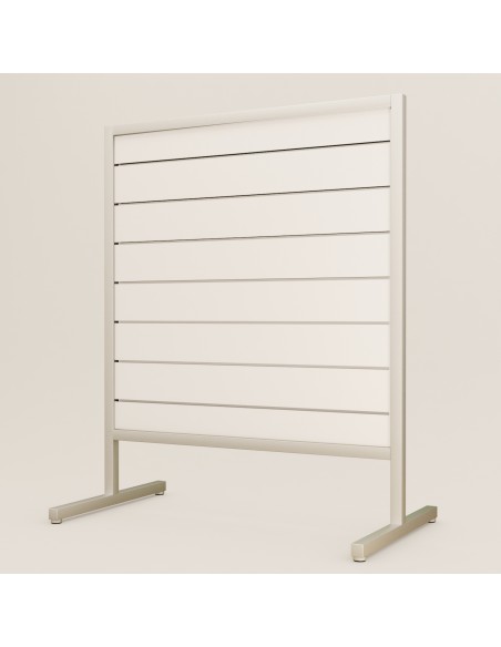 GONDOLA BIFACCIALE ALLUMINIO DOGATA BIANCO 120 CMX h.150 cm