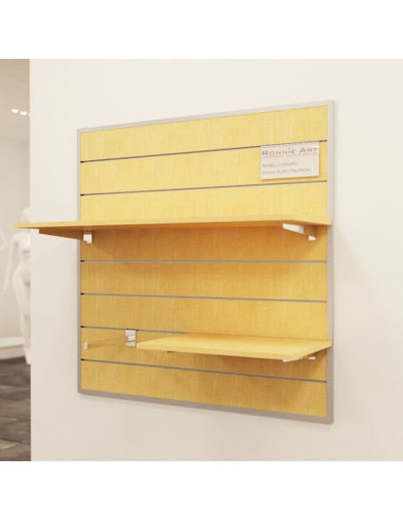 ARREDAMENTO DOGATO PANNELLO 120X120CM 2 RIPIANI+AP PENDERIA