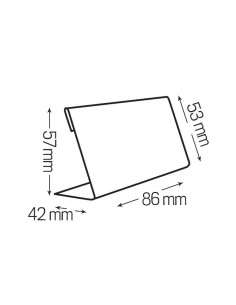 PORTACARTELLO 55X83 MM 2
