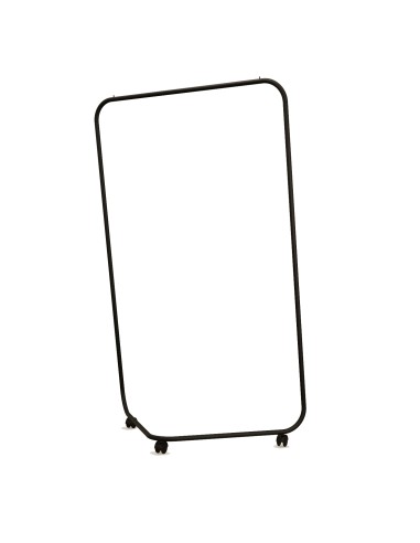 STENDER FISSO CON RUOTE 155X102X50CM NERO OPACO