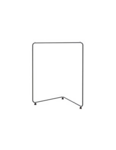 STENDER FISSO CON RUOTE 155X102X50CM NERO OPACO