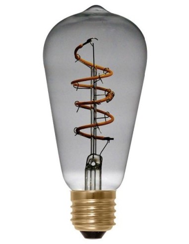 LED RUSTIKA CURVED SPIRAL GREY 4W 120LM 2200K CRI7