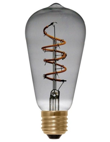 LED RUSTIKA CURVED SPIRAL GREY 4W 120LM 2200K CRI7