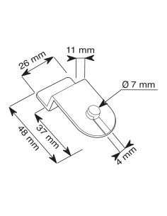 CLIPS ADATTATORE DOGATI PER PORTA BROCHURES 2