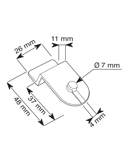 CLIPS ADATTATORE DOGATI PER PORTA BROCHURES