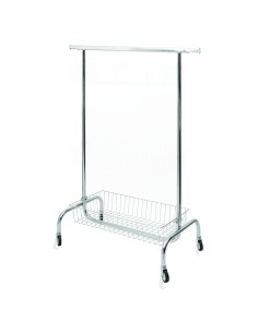 STENDER ABBIGLIAMENTO CON CESTO REGOLABILE 100 cm ESTENSIBILE A 140 H 160 cm