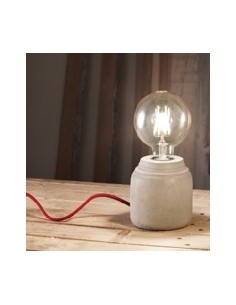 LAMPADA DA COMODINO TAVOLO SCRIVANIA IN CEMENTO