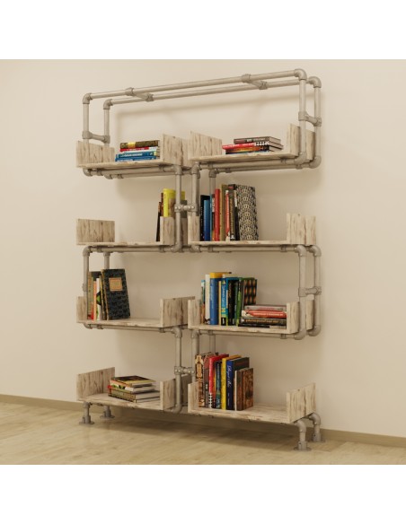 ESPOSITORE LIBRERIA KIT CON TUBI IDRAULICI