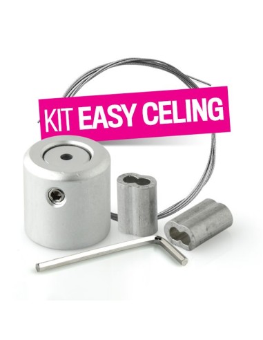 KIT CAVI  IN ACCIAIO 2X2 mt PORTA POSTER FONDALE