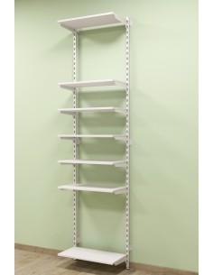 KIT TUBO CREMAGLIERATO BIANCO OPACO CON RIPIANI DA 60 cm