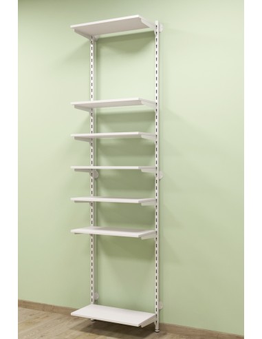 KIT TUBO CREMAGLIERATO BIANCO OPACO CON RIPIANI DA 60 cm