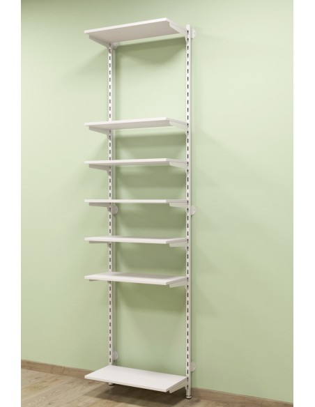 KIT TUBO CREMAGLIERATO BIANCO OPACO CON RIPIANI DA 60 cm