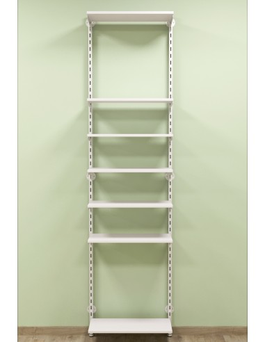 KIT TUBO CREMAGLIERATO BIANCO OPACO CON RIPIANI DA 60 cm