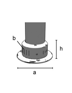 GHIERA PER TUBO 50 MM CROMATO 2