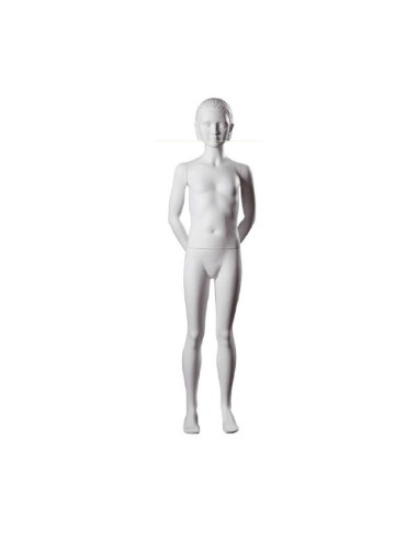 MANICHINO BAMBINA TESTA SCOLPITA 6-8 ANNI BIANCO