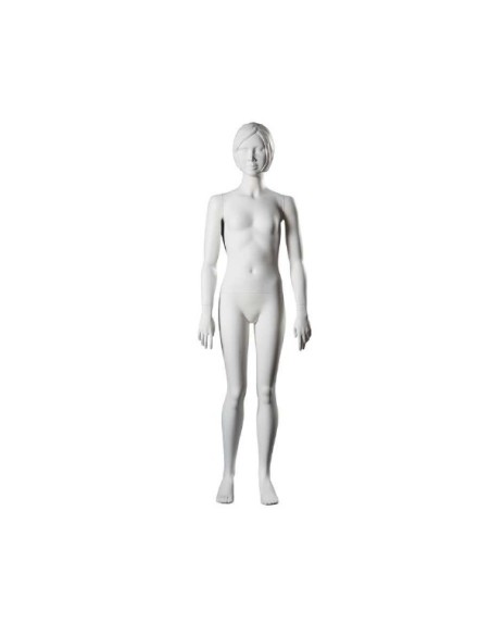 MANICHINO BAMBINA TESTA SCOLPITA 10-12 ANNI BIANCO