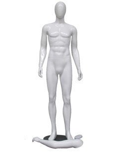 MANICHINO UOMO T UOVO 4 POSIZIONI BIANCO