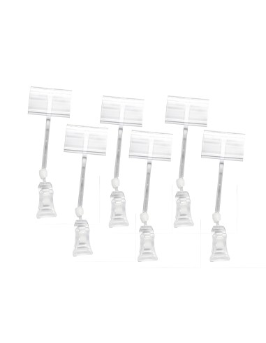 KIT 5 PINZE CON ASTA A "T" MM. 100 E PORTA PREZZO