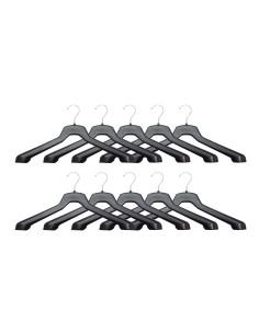 KIT 10 GRUCCIA APPENDINO CAPOSPALLA 43cm  NERO SPA