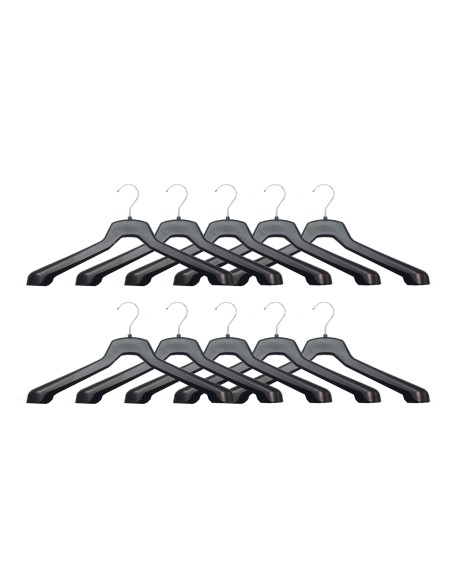 KIT 10 GRUCCIA APPENDINO CAPOSPALLA 43cm  NERO SPA