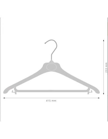 KIT 10 APPENDINO MAGLIERIA E PANTALONI 42 cm NERO