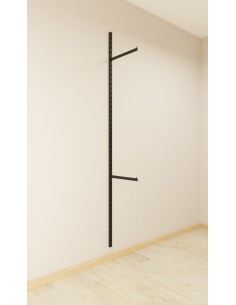 KIT ARREDAMENTO CON MONTANTE CON  2 APPENDERIE APPENDERIE NERO OPACO