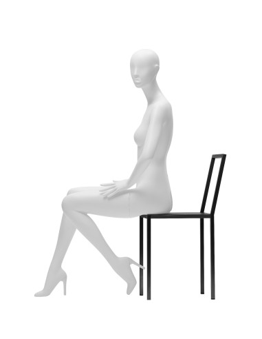 MANICHINO DONNA  SEDUTO BIANCO LUCIDO COLLECTION 107 SLEEK Y2