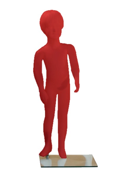 MANICHINO COLORATO PLASTICA BAMBINA 100 cm 3 ANNI