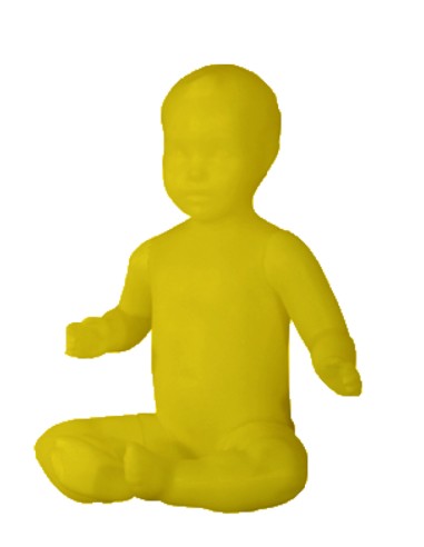 MANICHINO BAMBINO PLASTICA COLORATO 1 ANNO BILLO