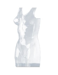 BUSTO DONNA TRASPARENTE PORTA COSTUME SAGOMA