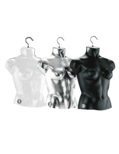 SAGOMA 3/4 TORSO BUSTO DONNA CON GANCIO INTIMO