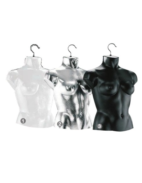 SAGOMA 3/4 TORSO BUSTO DONNA CON GANCIO INTIMO