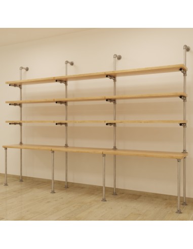 ARREDAMENTO TUBI IDRAULICI LIBRERIA SCRIVANIA