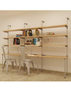 ARREDAMENTO TUBI IDRAULICI LIBRERIA SCRIVANIA 2