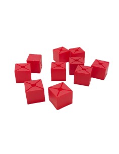 KIT 50 CUBO SEGNATAGLIA ROSSO PER GRUCCIA ABBIGLI NTO