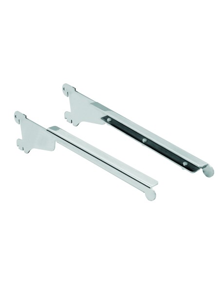 COPPIA SUPPORTI RIPIANO IN VETRO CON FERMI SP 8 mm ALE