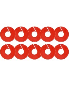 KIT 10 DISCHETTI  SEGNATAGLIE NEUTRO ROSSO