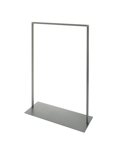 STENDER SEMPLICE TUBO QUADRO CON BASE IN LAMIERA