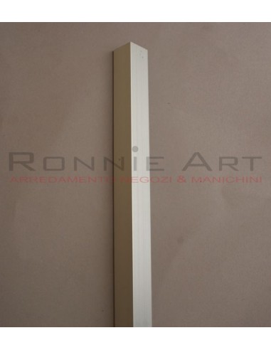 PROFILO ALLUMINIO TERMINALE 2X2 CM H300 CM X PANNE LLO DOGATO