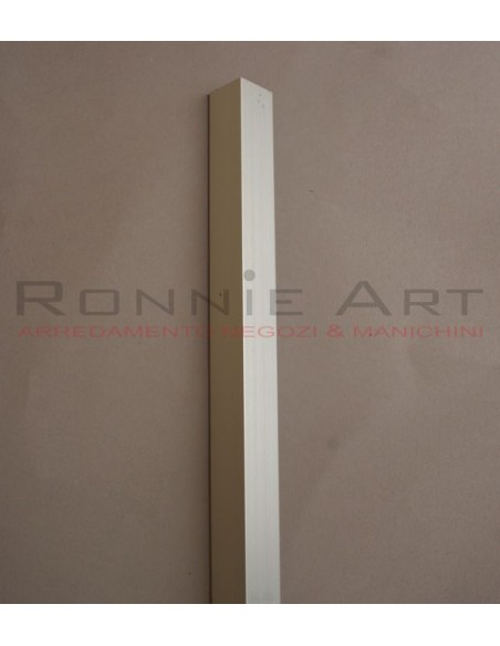 PROFILO ALLUMINIO TERMINALE 2X2 CM H300 CM X PANNE LLO DOGATO