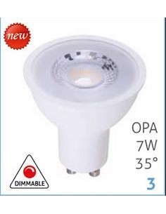 GU10-MR50 LED 7W GU10 530LM 3000K WHITE 80CRI 35°